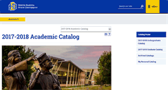 Desktop Screenshot of catalog.sdstate.edu